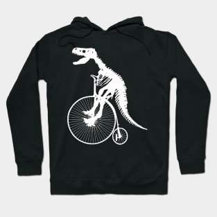 T rex fossil ride a vintage bike Hoodie